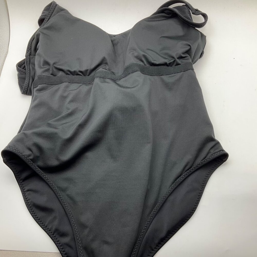 Fabletics Scoop Tie Back/Front Shaping Slimming One-Piece Swimsuit Minimalist - Picture 13 of 16